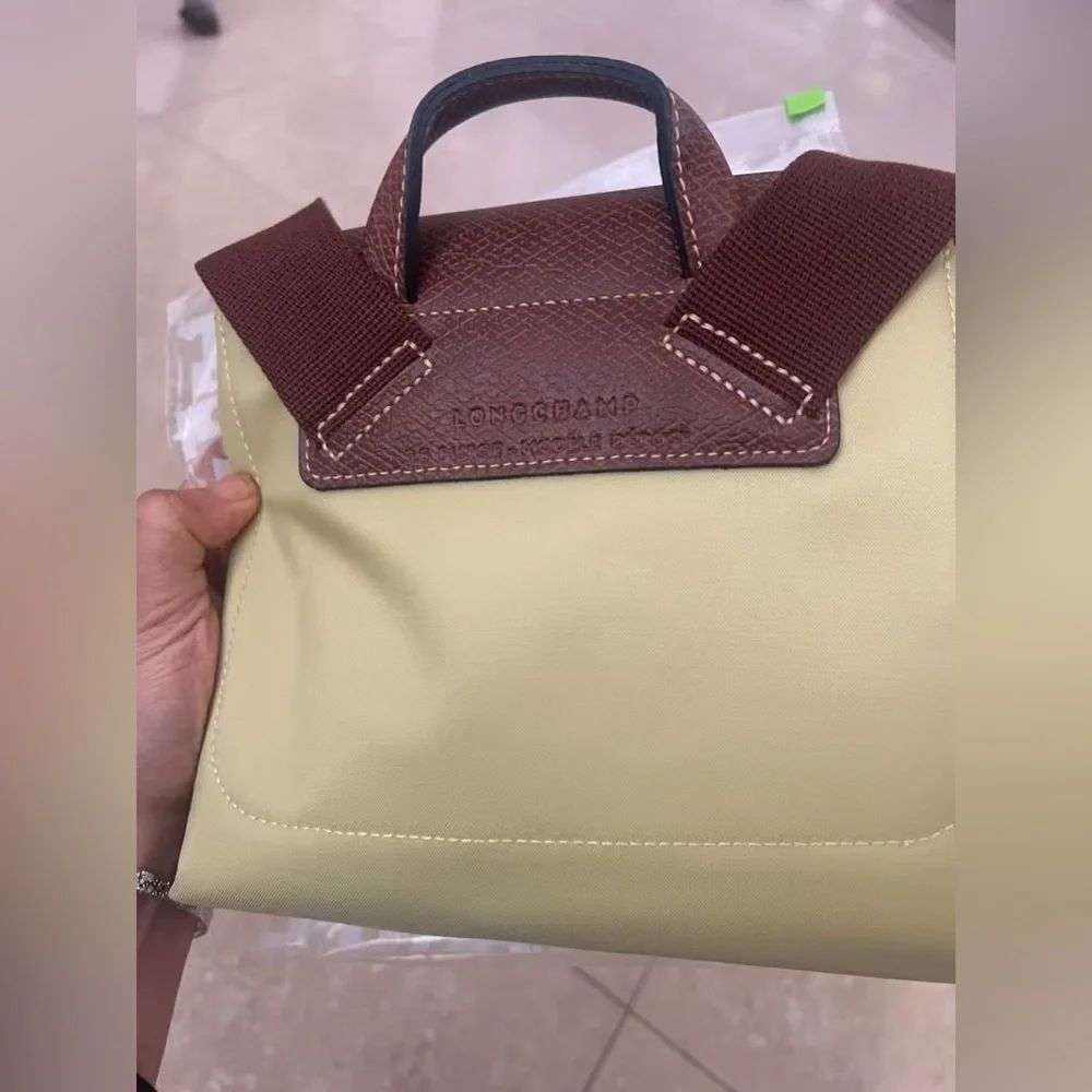 Longchamp Le Pliage Original Medium‎ Canvas Backpack color Pistachio
